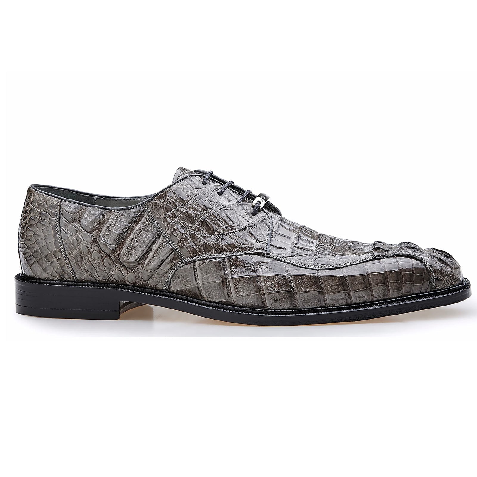 Belvedere Chapo Gray Men’s Hornback Crocodile Shoes