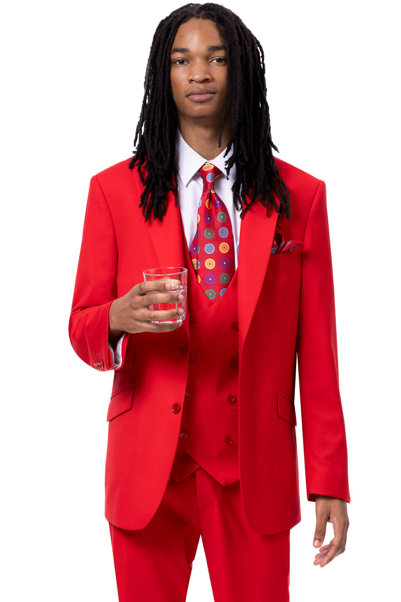 mens red vest dress Red Vest Prom Styles: Stand Out in the Crowd Barry. Wang