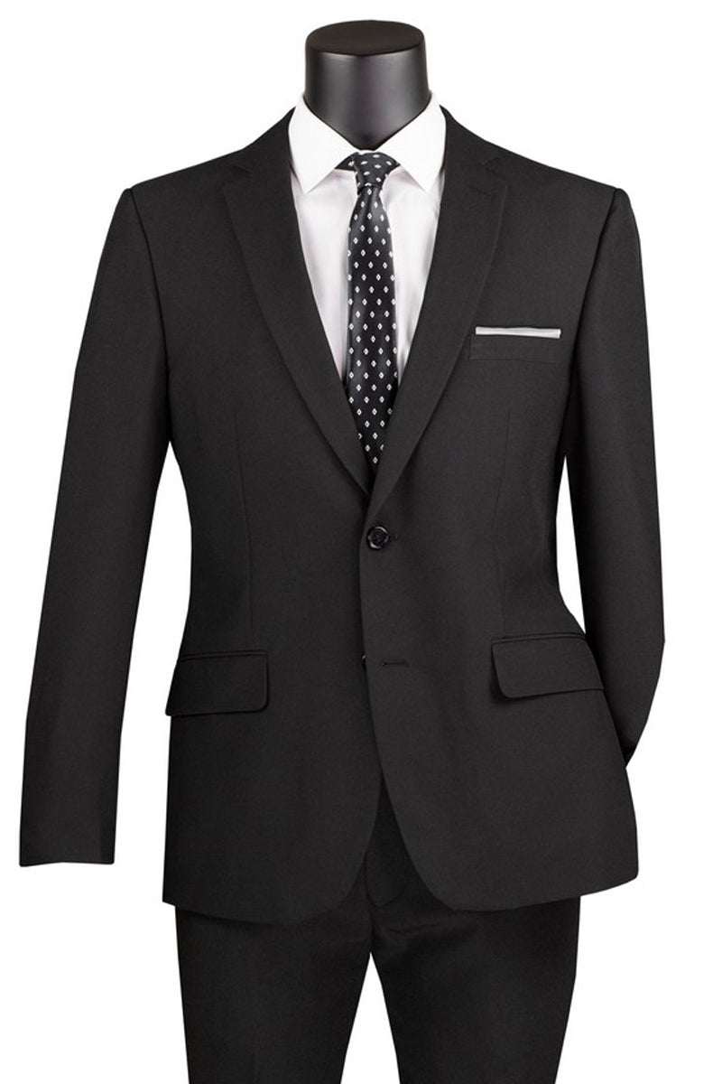 Mens Two Button Modern Fit Poplin Suit in White main image 1
