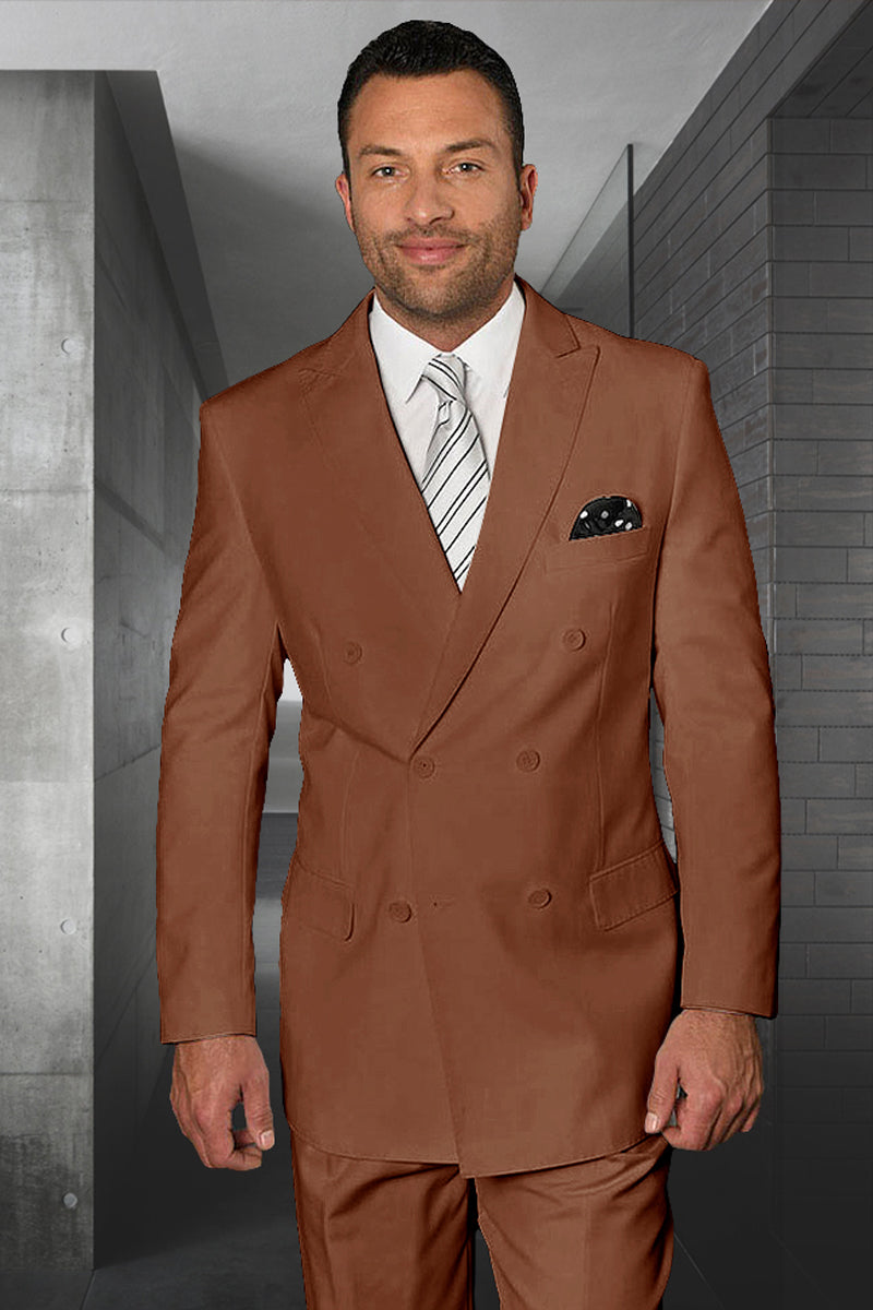 Wool Double-Breasted Suit