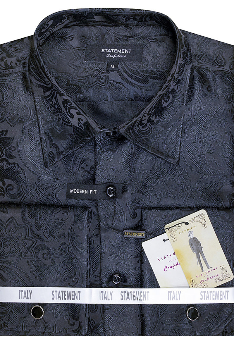 painted dresser black Hancock Men Black Solid Pure Cotton Slim Fit French Cuff Formal Shirts main image 1