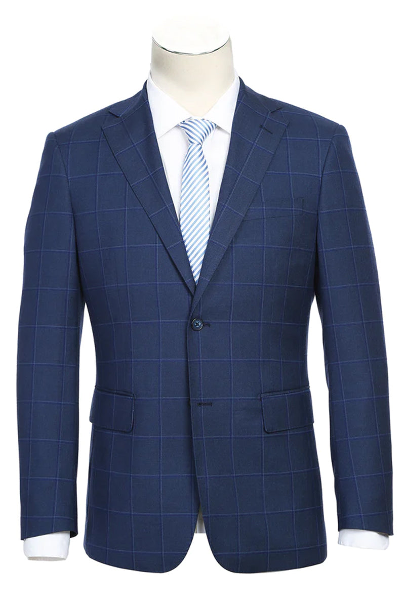 Navy Men's 2 Button Slim Fit Suit