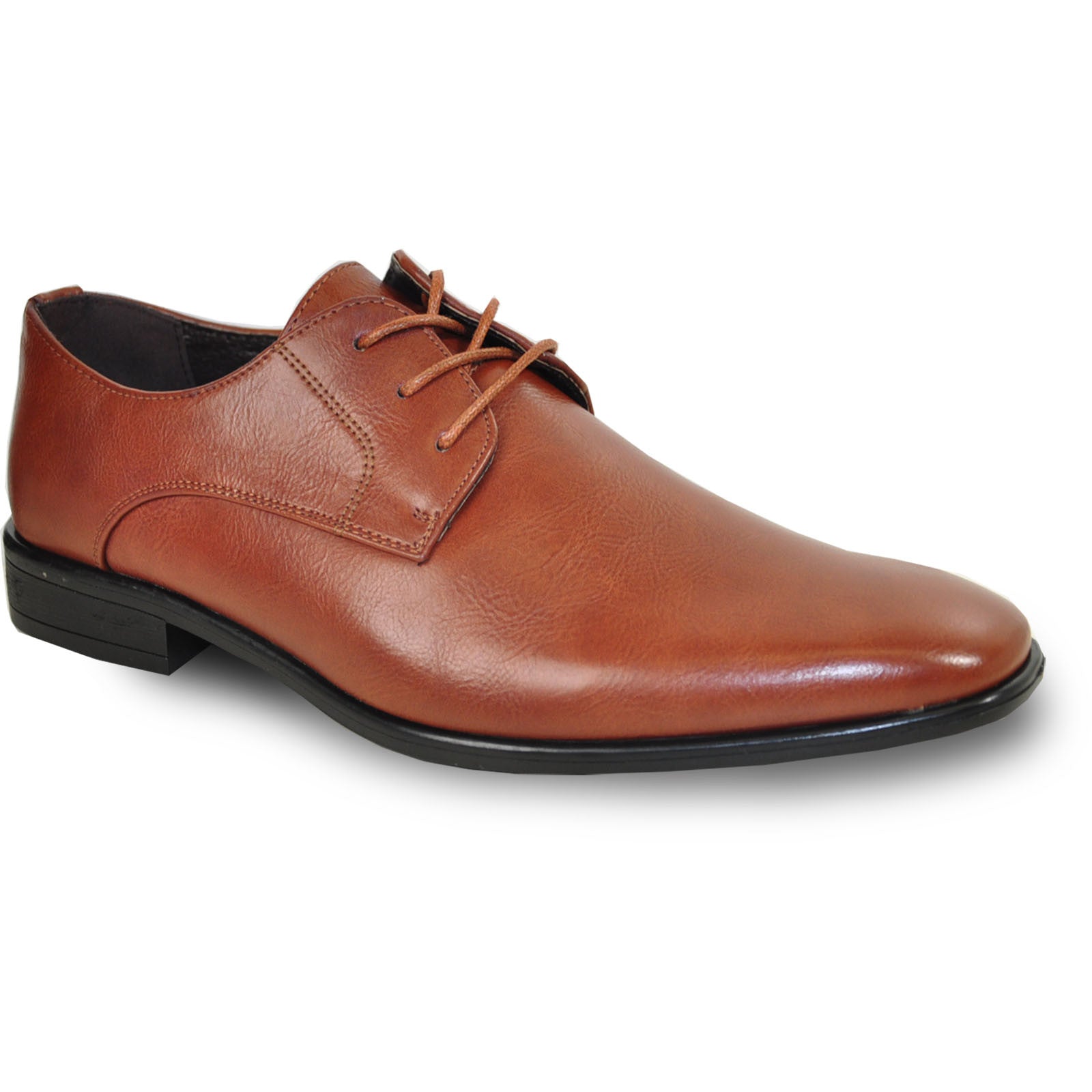 Mens Pointed Plain Toe Oxford Dress Shoe in Brown 8M / Brown