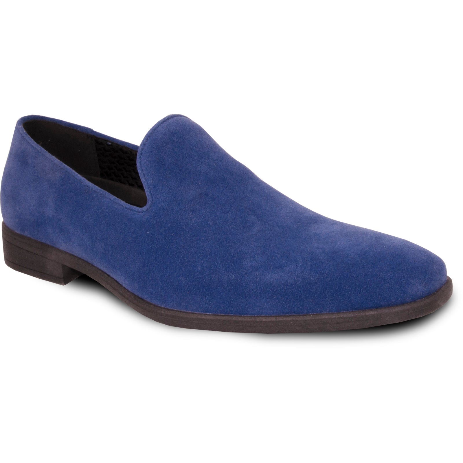 Mens Vegan Suede Wedding & Prom Slip On Loafer Dress Shoe in Royal Blue, 6M / Blue Mens Vegan Suede Wedding & Prom Slip On Loafer Dress Shoe in Royal Blue, 6M / Blue