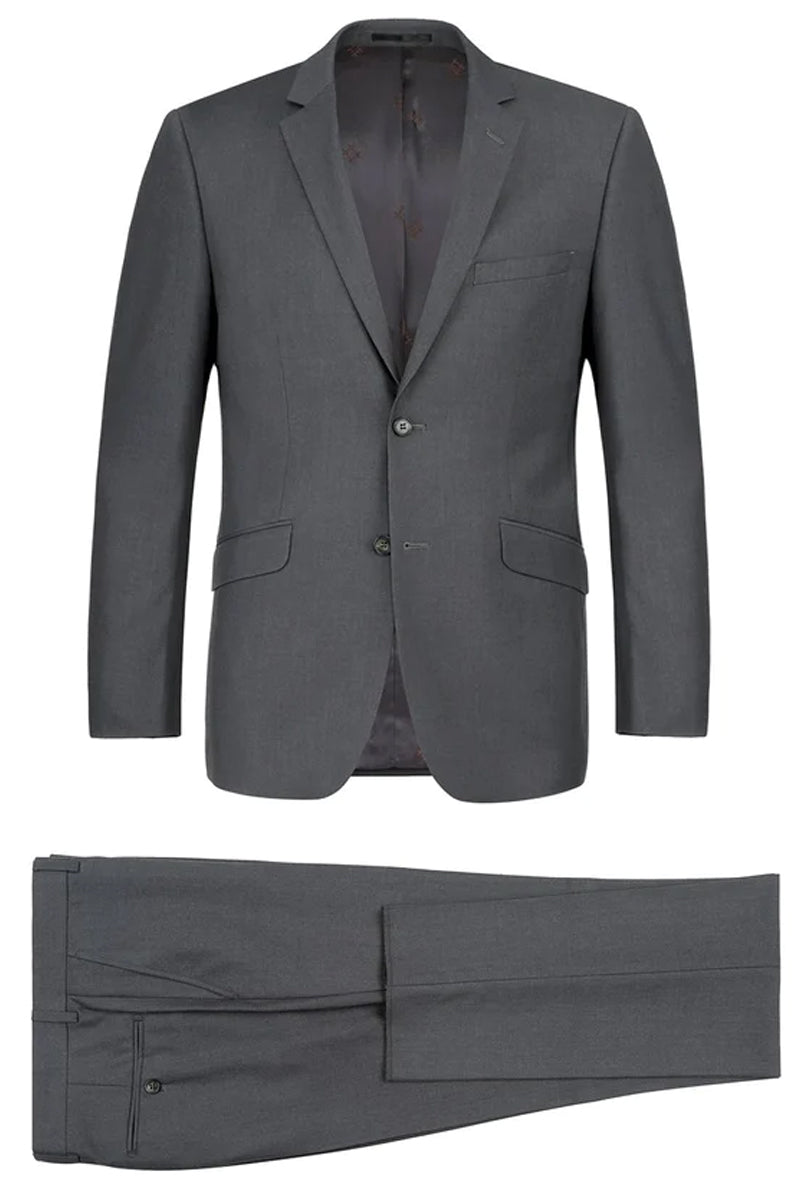 Men's 2 Button Charcoal  Suit (We have more Braveman suits Call 1-844-650-3963 to order) main image 1