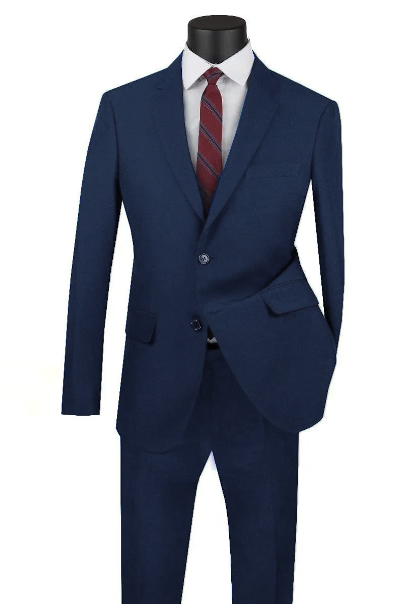 Apollo King Brown Wool Feel Suit: Modern Fit Two-Button Blazer main image 1