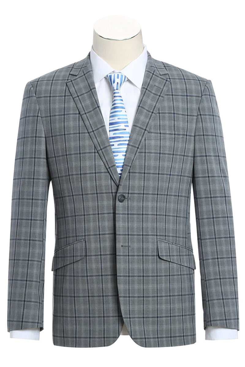 Men's 2 Button Front Closure Slim Fit Suit