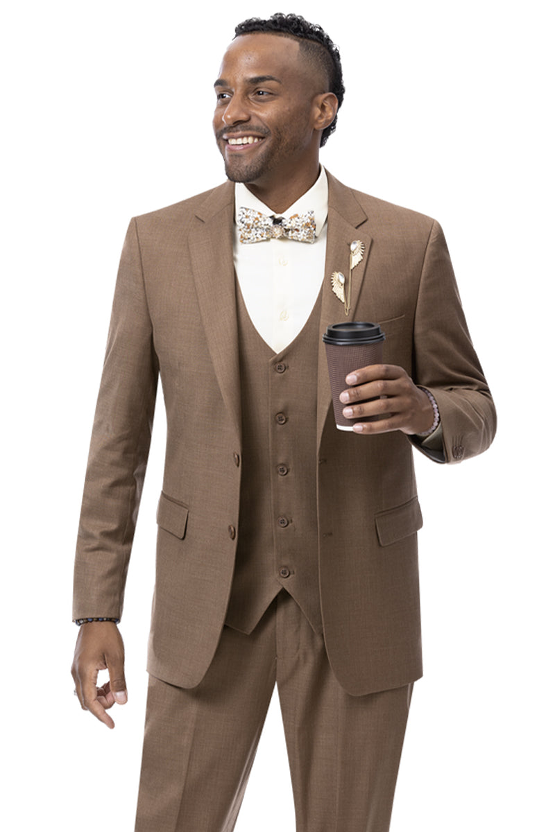 Apollo King Olive Poplin Suit: Modern Fit Two-Button Blazer main image 1