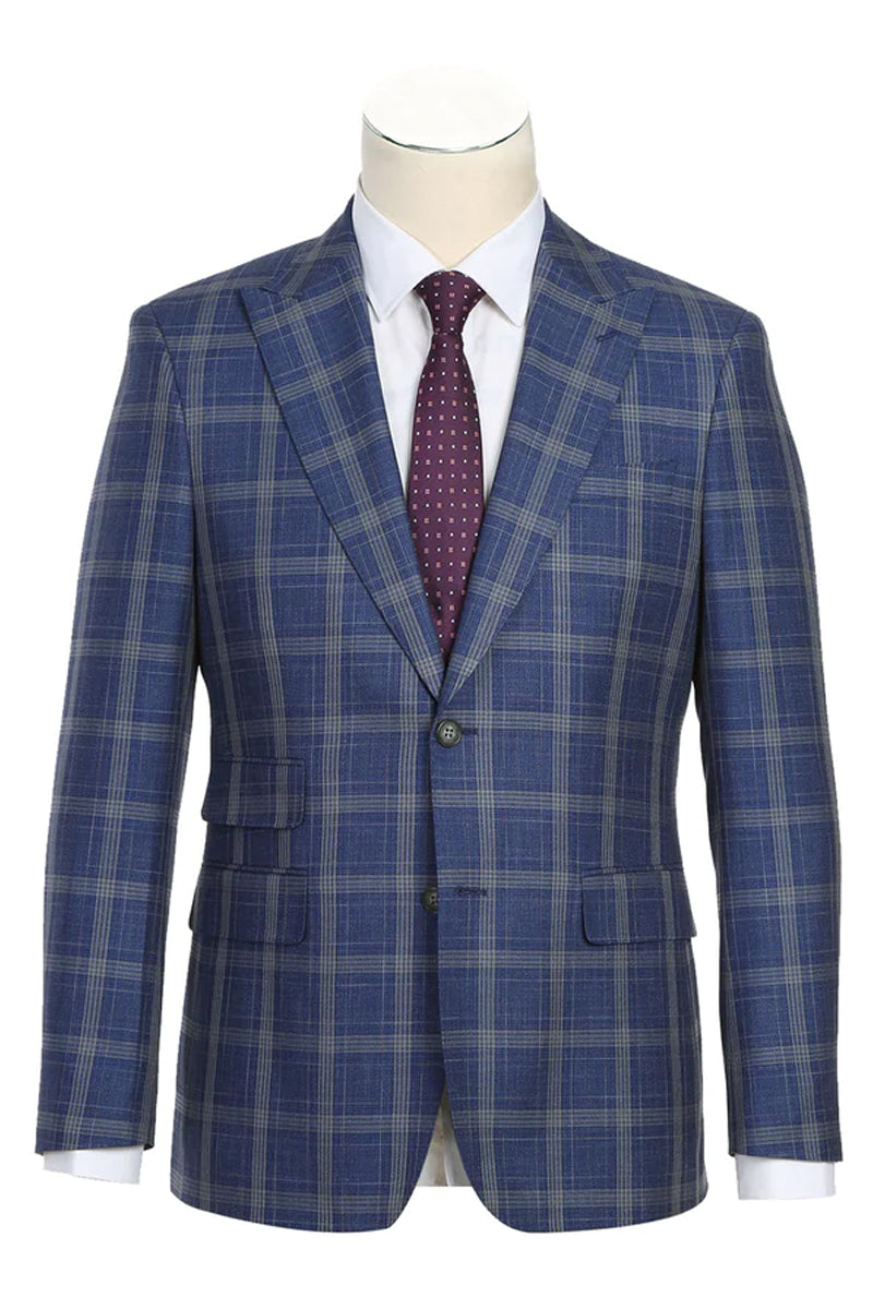 Men's Slim Fit One Button Peak Lapel Suit in White