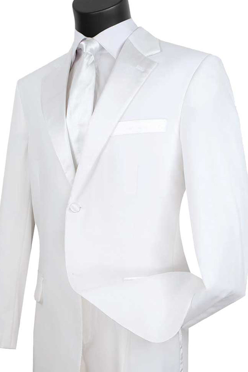Single Button, 2 piece White Fashion Tuxedo For Men main image 0