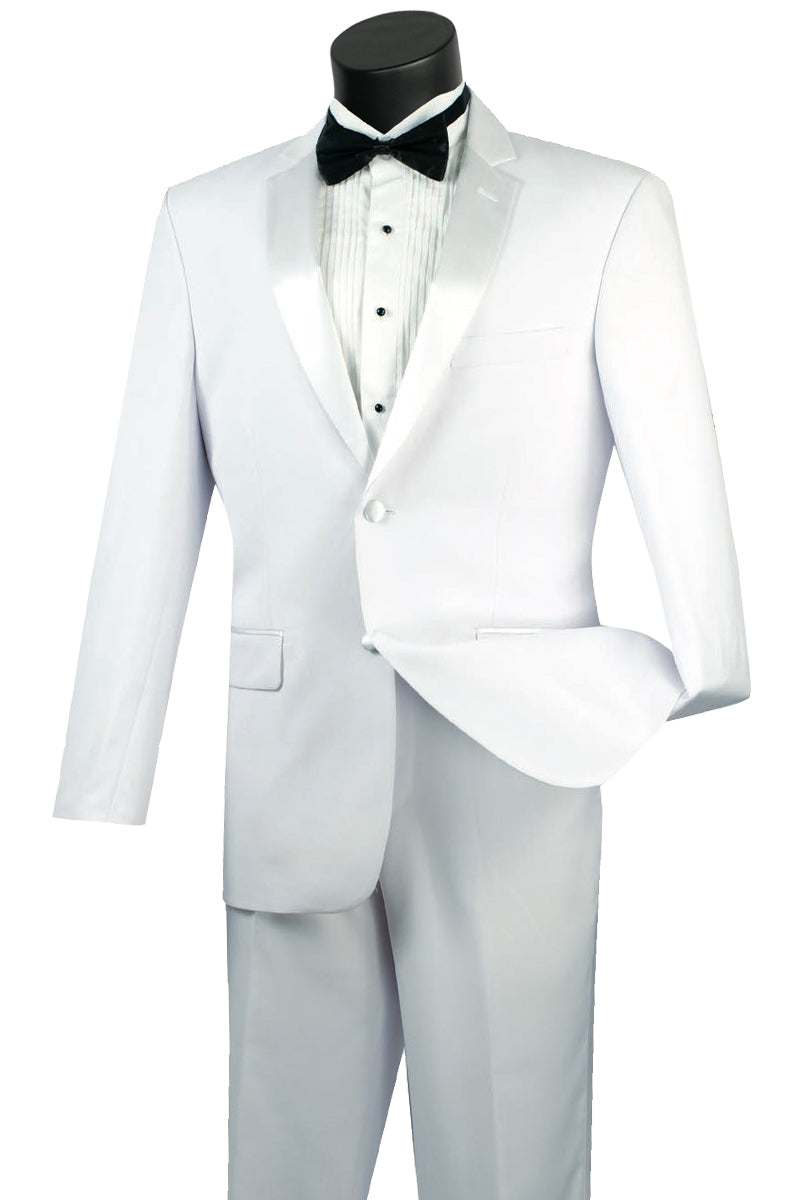 Men'S Classic White Two Button Tuxedos main image 1