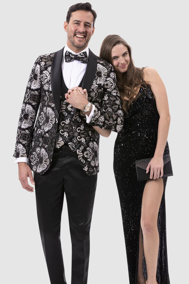 Men's White 4 Piece Dress Tuxedo Prom Vest