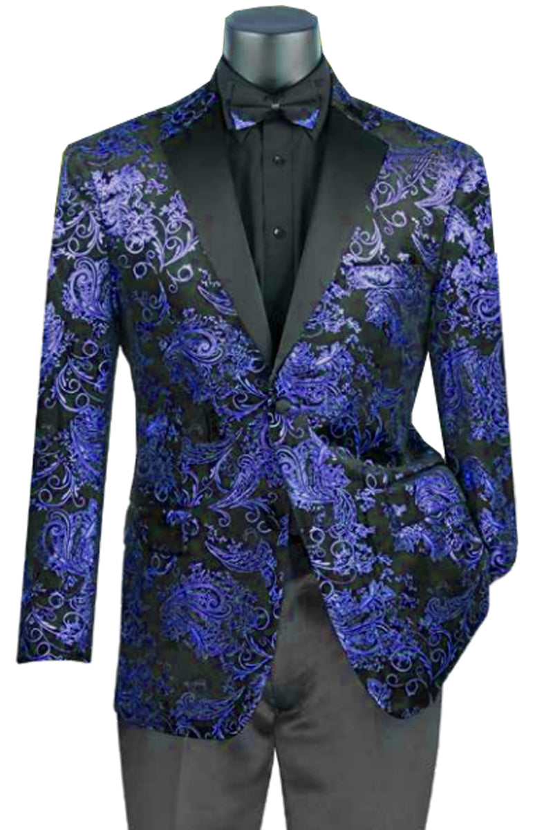 Jacket Pattern Purpose Of Smoking Jacket Mens Paisley Velvet Foil