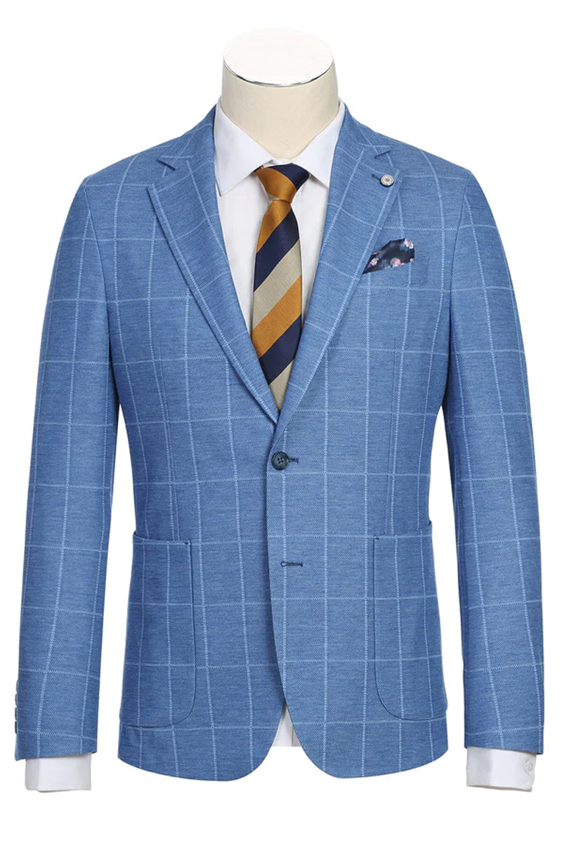 blue jean mini dress Mens Half Canvas Unconstructed Sport Coat Blazer in Light Blue Windowp –  SignatureMenswear
