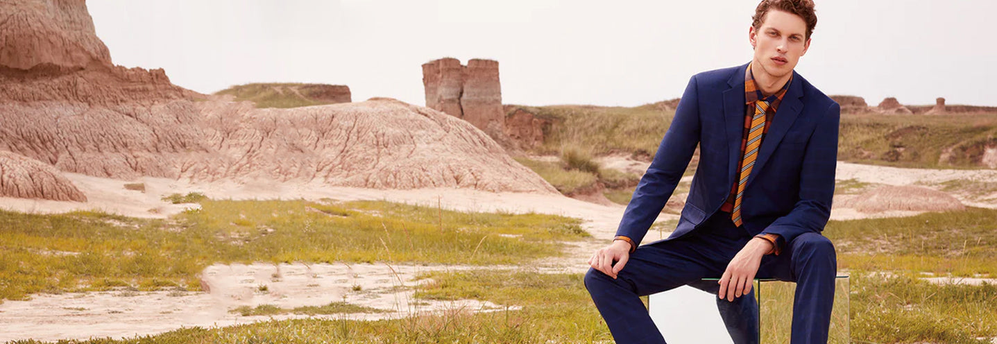 blue suit for men