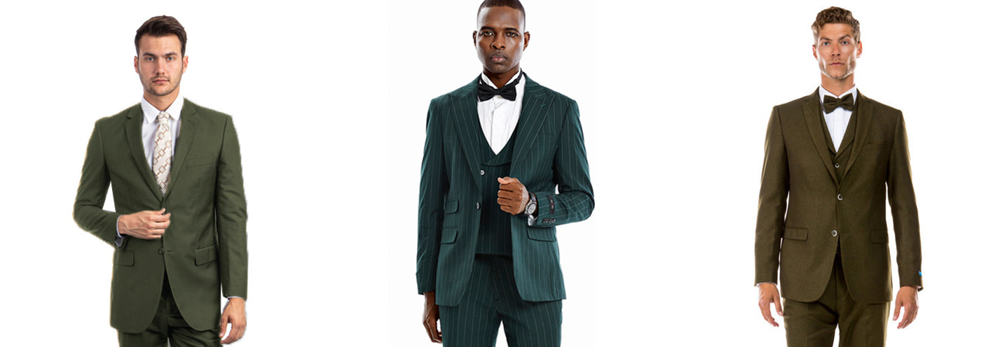 Mens Olive Green Suits