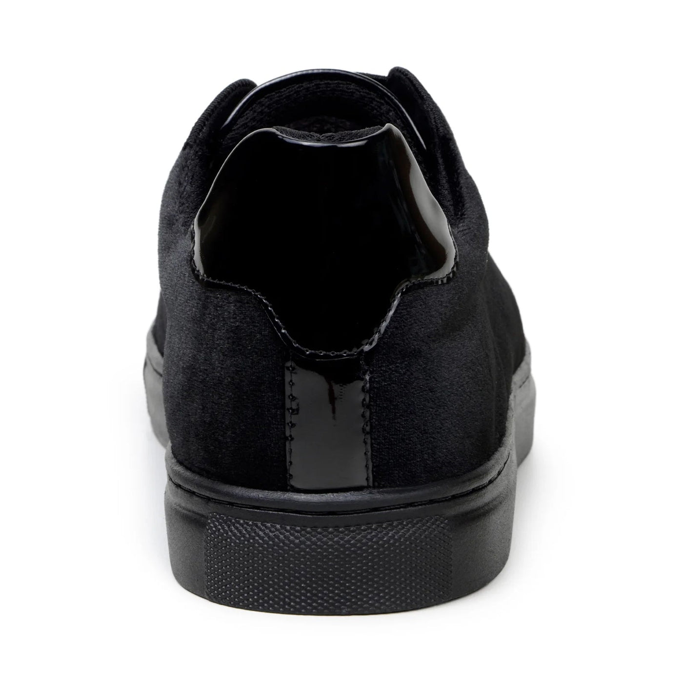 Men's Belvedere Silvano Velvet & Patent Leather Tuxedo Tennis Shoe in Black