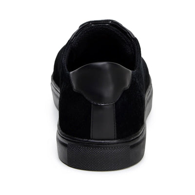 Men's Belvedere Prince Velvet & Matte Leather Tuxedo Sneaker in Black