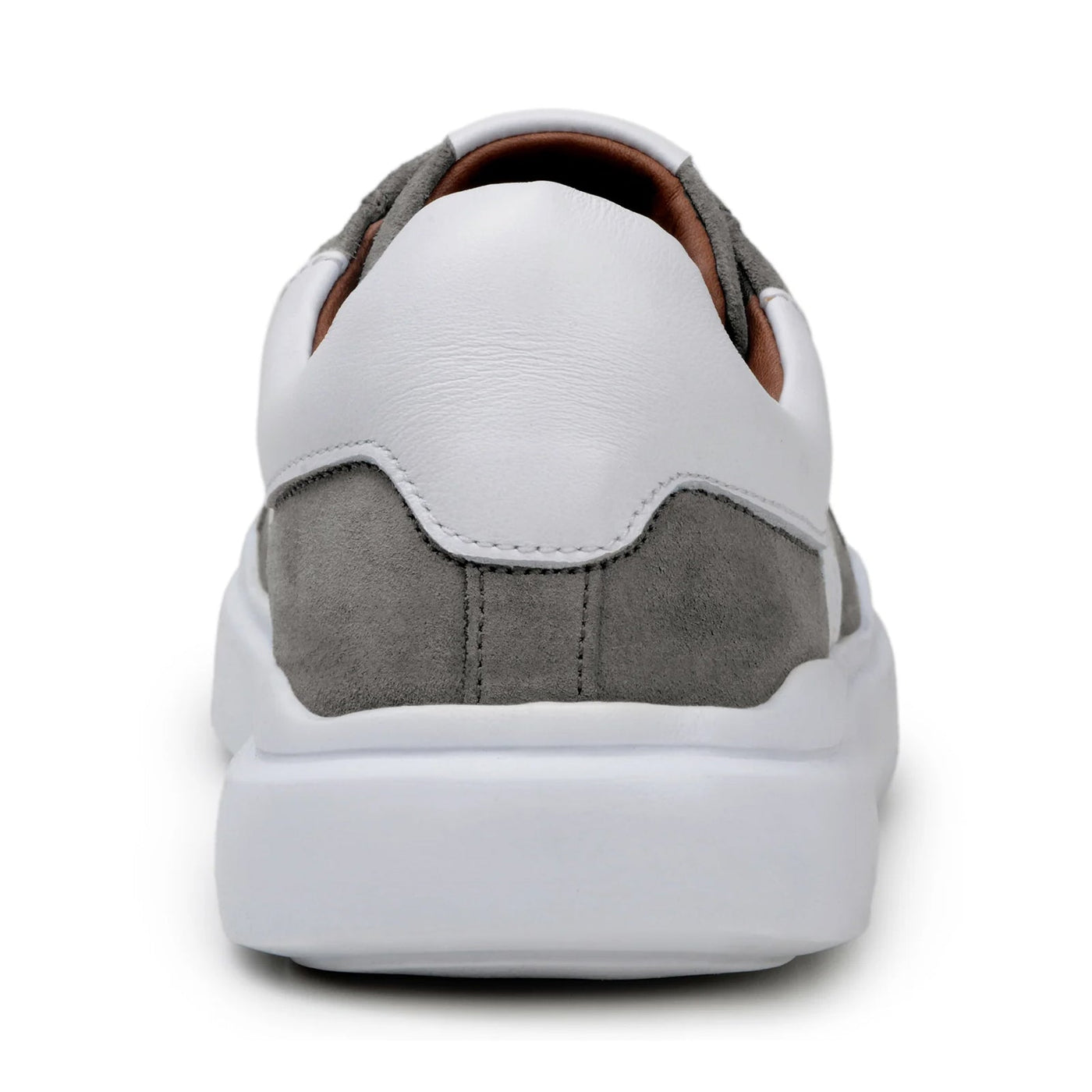Men's Belvedere Olivier Suede Tennis Shoe in Grey & White