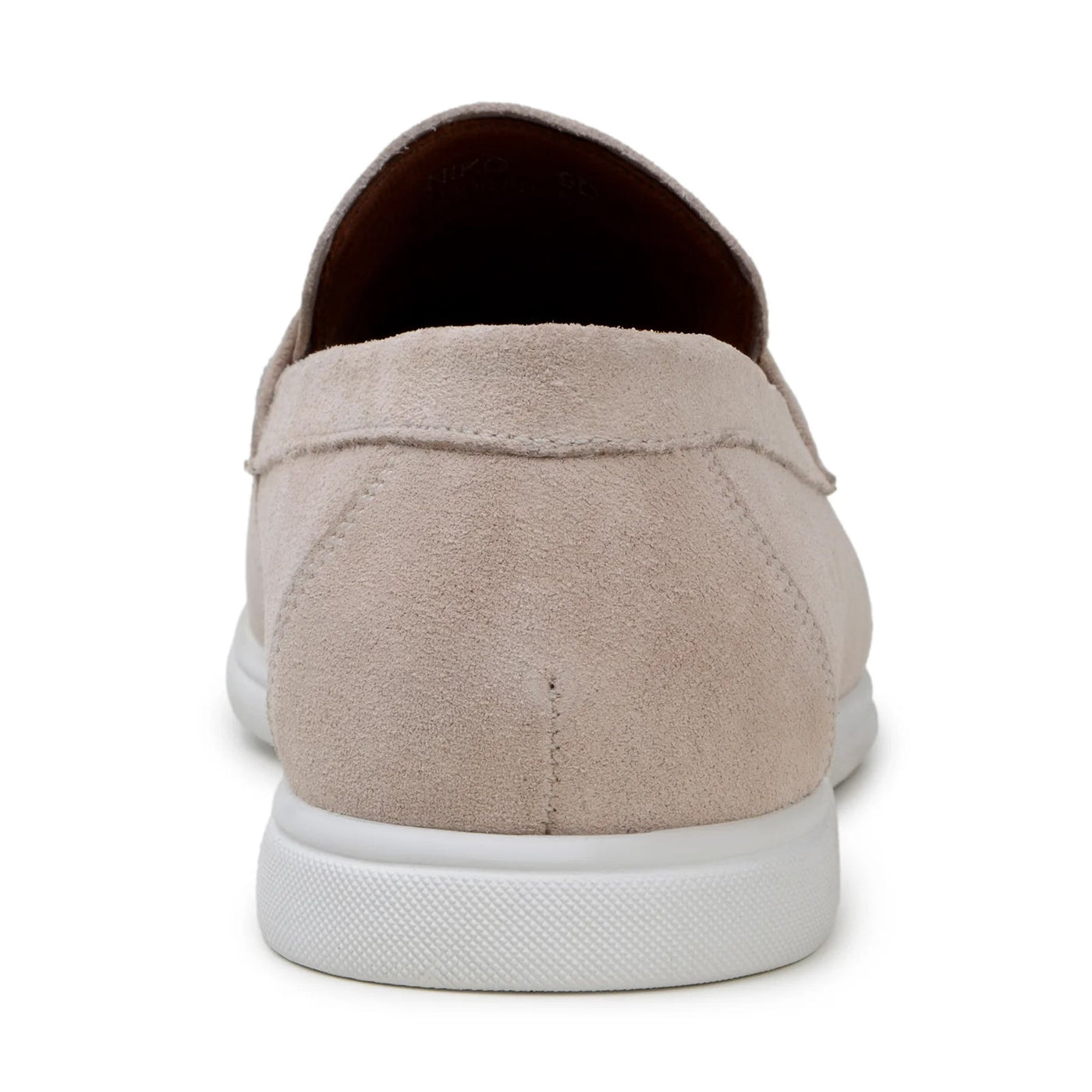 Men's Belvedere Niko Italian Suede Casual Slip on Penny Loafer in Sand