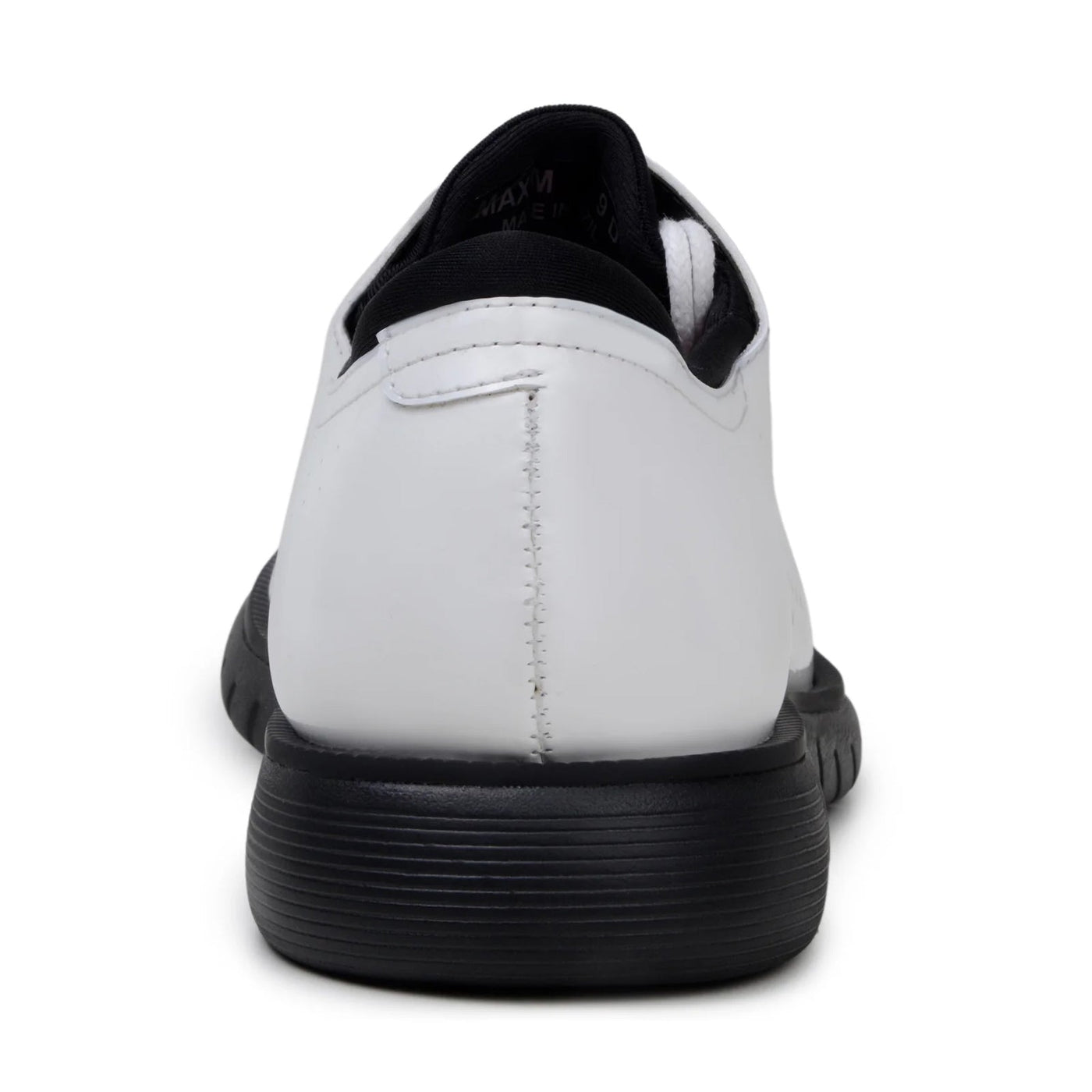 Men's Belvedere Maxim Patent Leather Tuxedo Dress Sneaker in White