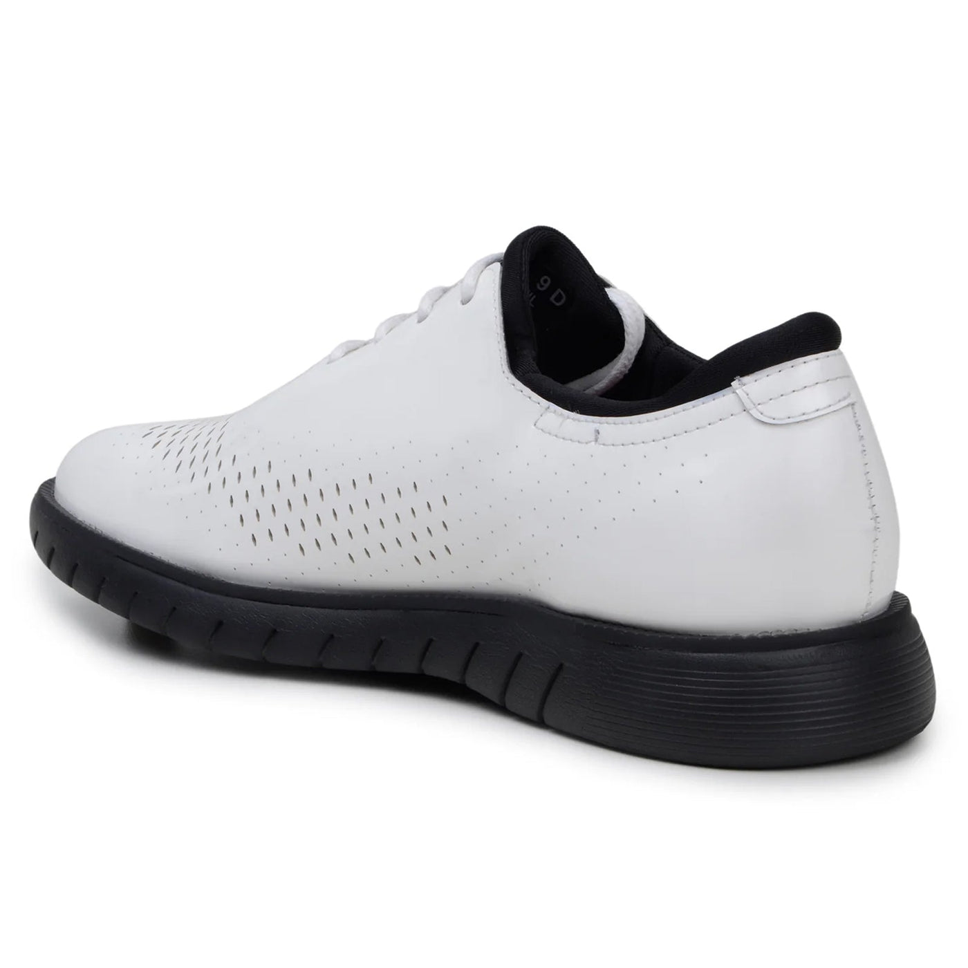 Men's Belvedere Maxim Patent Leather Tuxedo Dress Sneaker in White