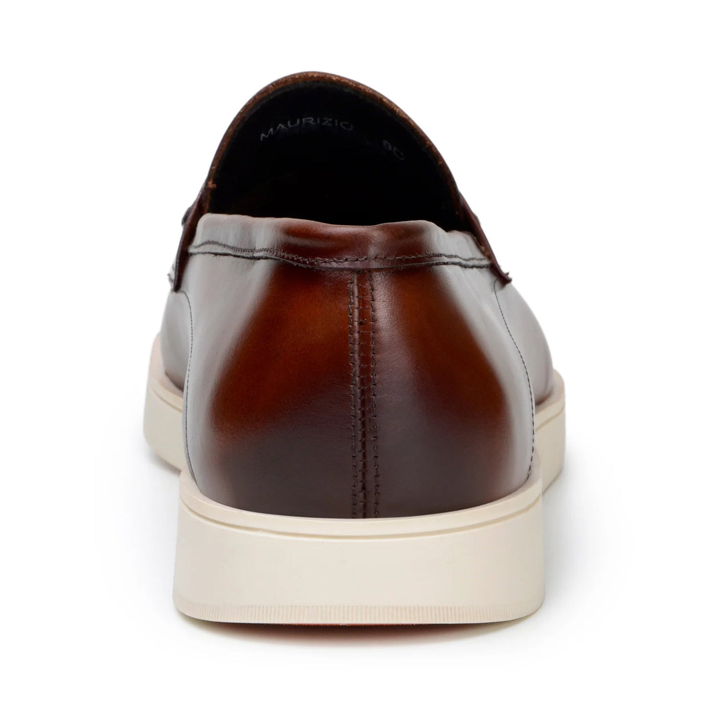 Men's Belvedere Maurizio Nappa Leather Casual Penny Loafer in Cognac