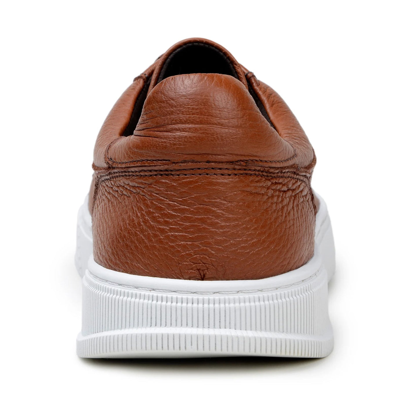 Men's Belvedere Matteo Deerskin Leather Dress Tennis Shoe in Tan