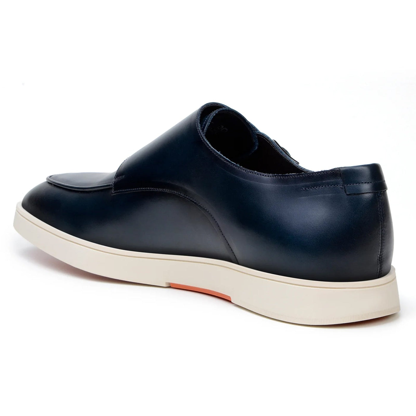 Men's Belvedere Marcio Nappa Leather Double Monkstrap Casual Dress Shoe in Navy