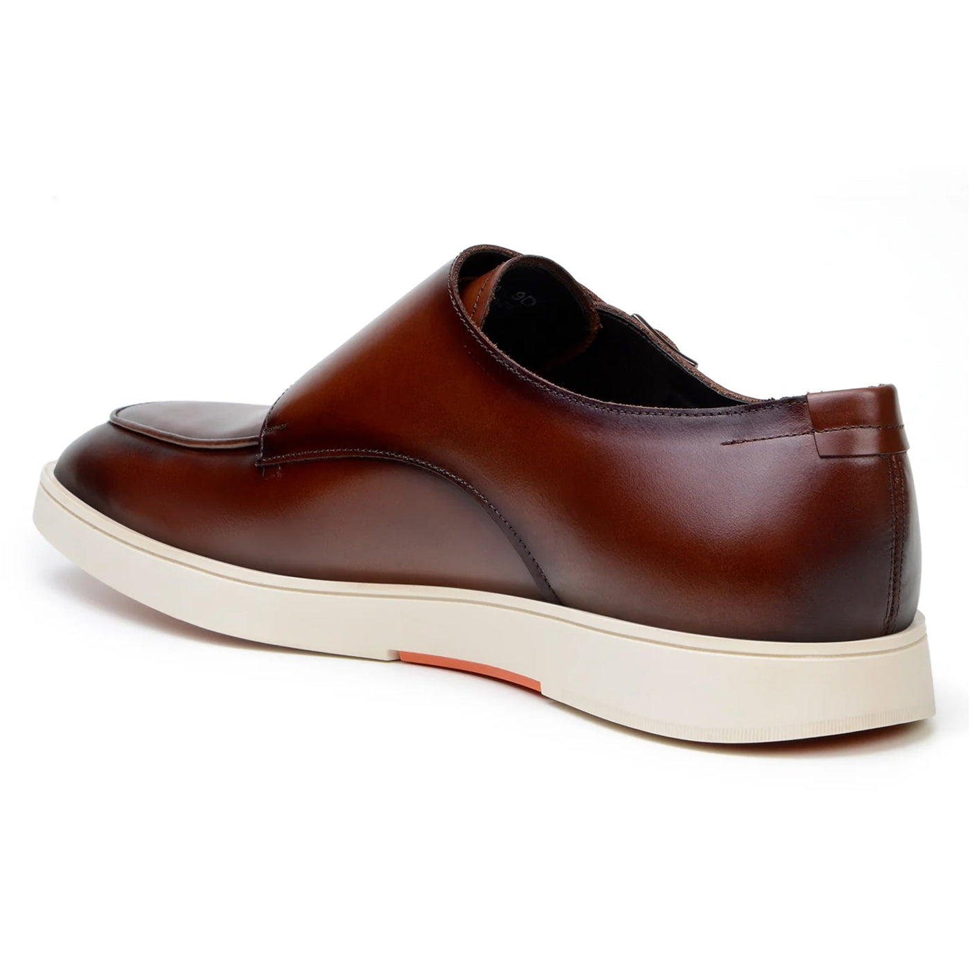 Men's Belvedere Marcio Nappa Leather Double Monkstrap Casual Dress Shoe in Cognac