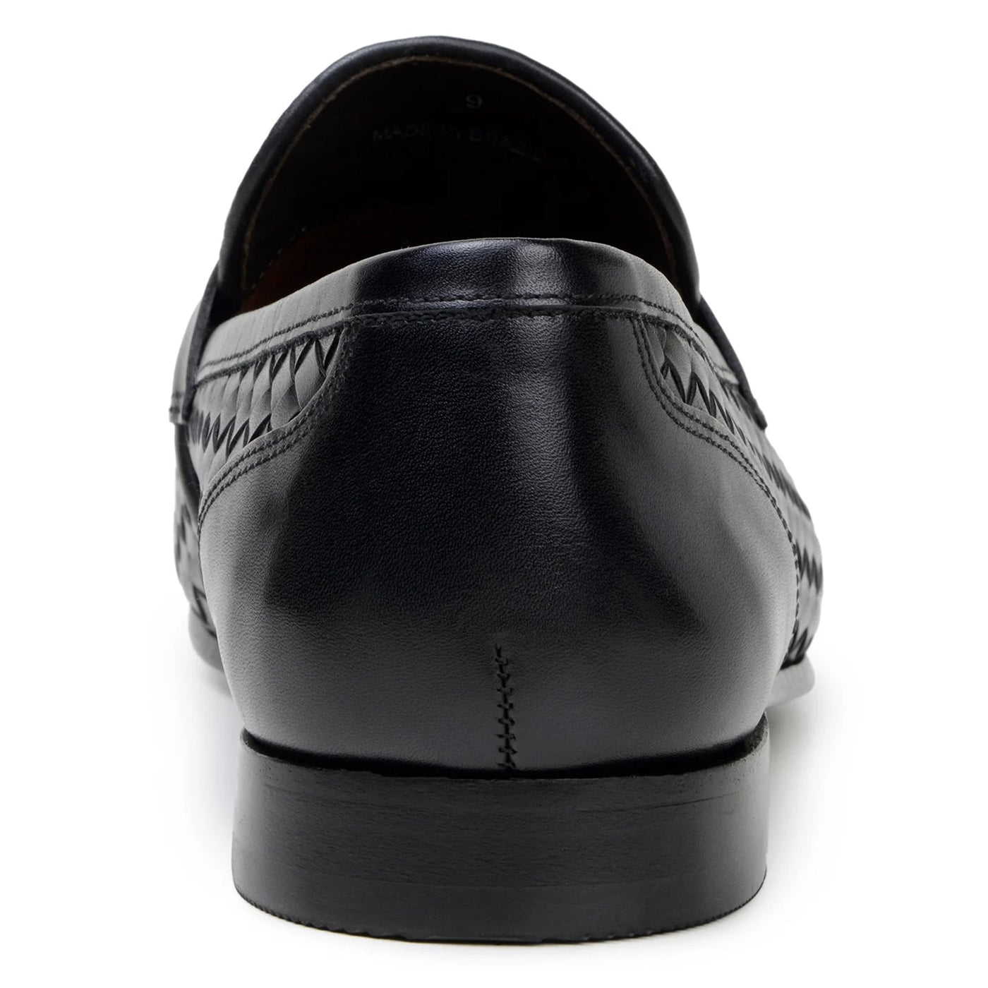 Men's Belvedere Luca Italian Calf Leather Slip on Penny Loafer in Black