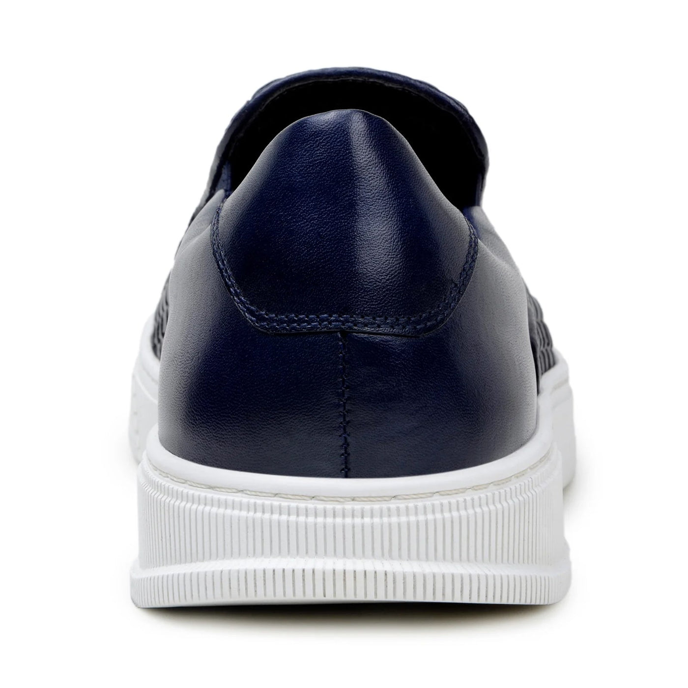 Men's Belvedere Fernando Quilted Leather Slip on Dress Sneaker in Navy