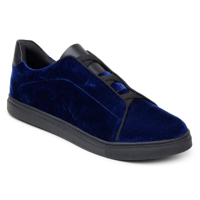 Men's Belvedere Eros Velvet Dress Sneaker in Midnight Blue