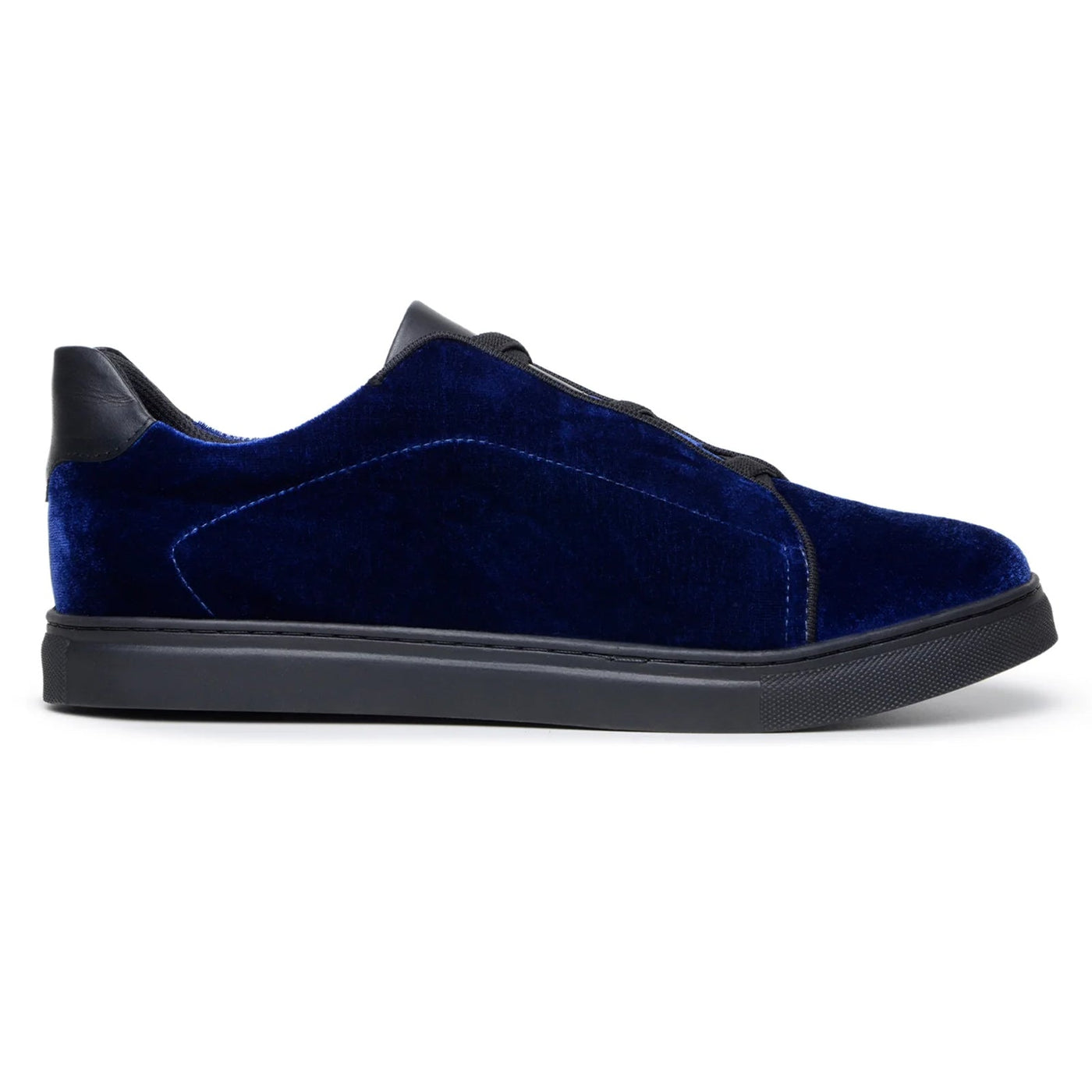Men's Belvedere Eros Velvet Dress Sneaker in Midnight Blue