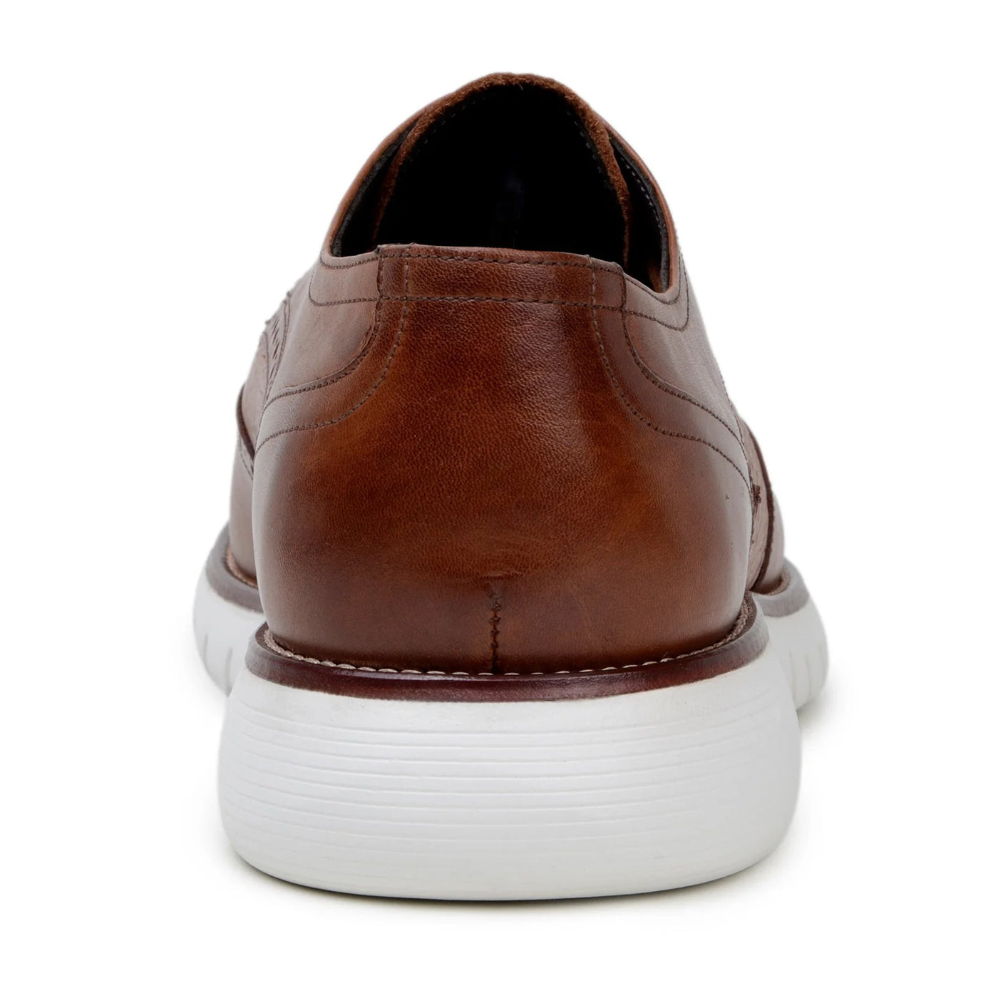 Men's Belvedere Enzo Nappa Leather Casual Wingtip Dress Shoe in Tan