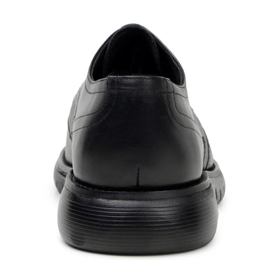 Men's Belvedere Enzo Nappa Leather Casual Wingtip Dress Shoe in Black