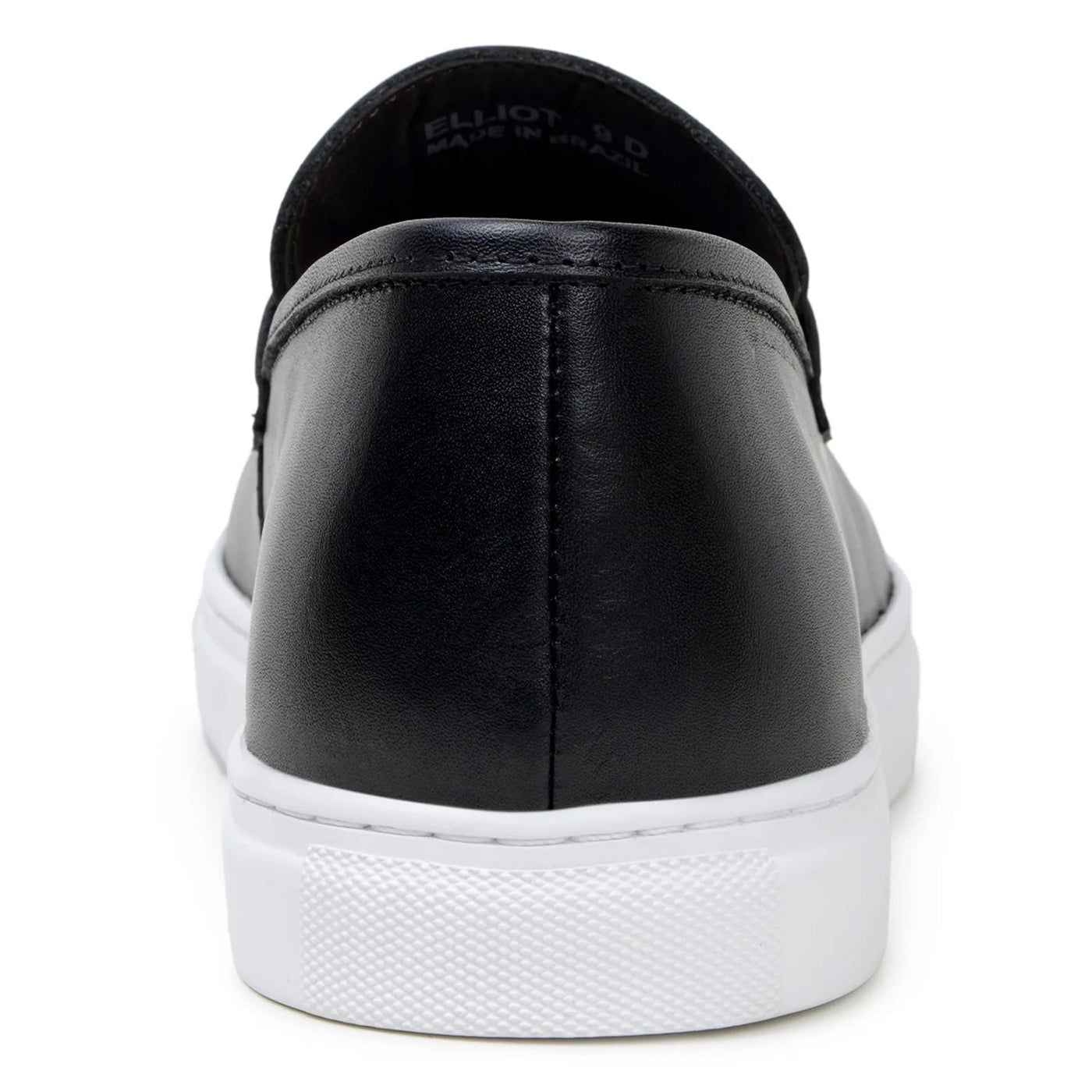 Men's Belvedere Elliot Nappa Leather Casual Slip On Penny Loafer in Black