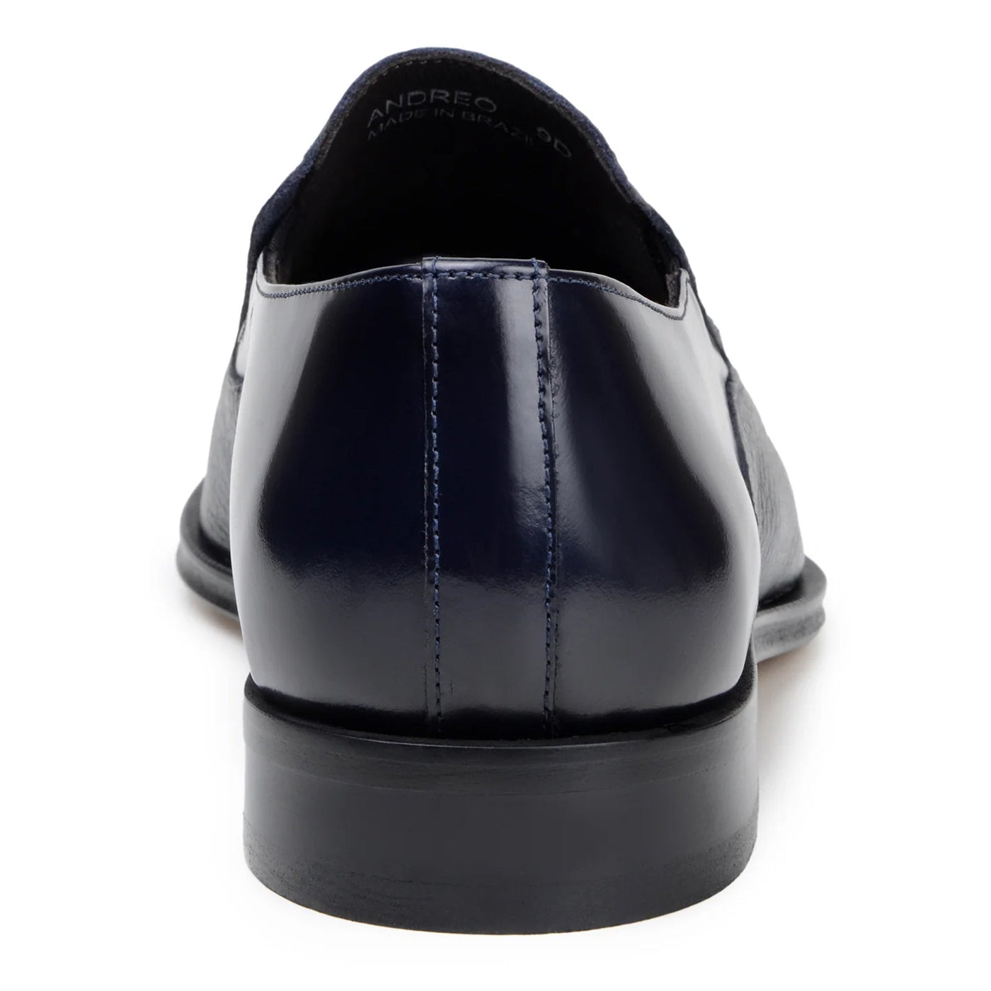 Men's Belvedere Andreo Italian Deerskin & Nappa Leather Cap Toe Slip On Loafer in Navy