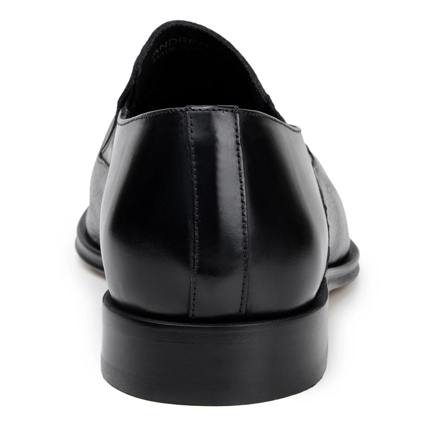 Men's Belvedere Andreo Italian Deerskin & Nappa Leather Cap Toe Slip On Loafer in Black