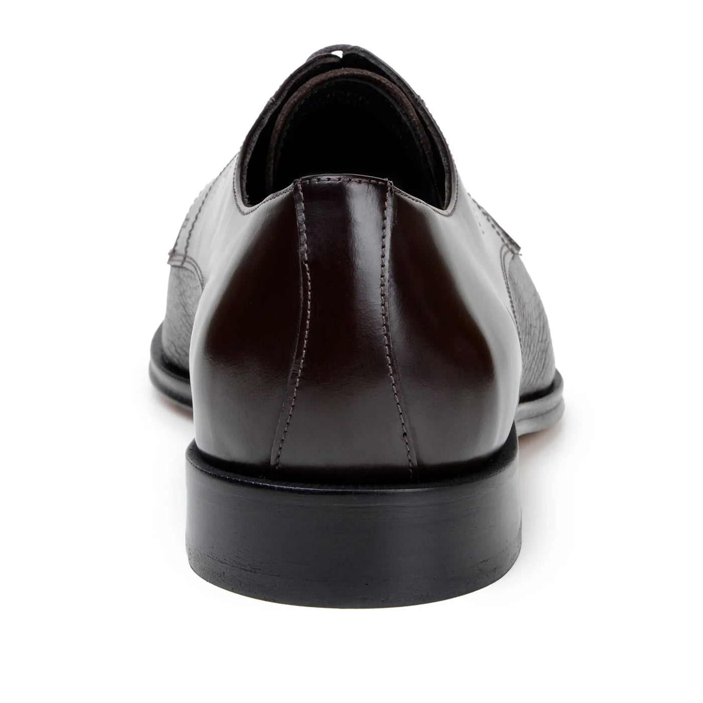 Men's Belvedere Alexander Italian Deerskin & Nappa Leather Cap Toe Dress Shoe in Brown