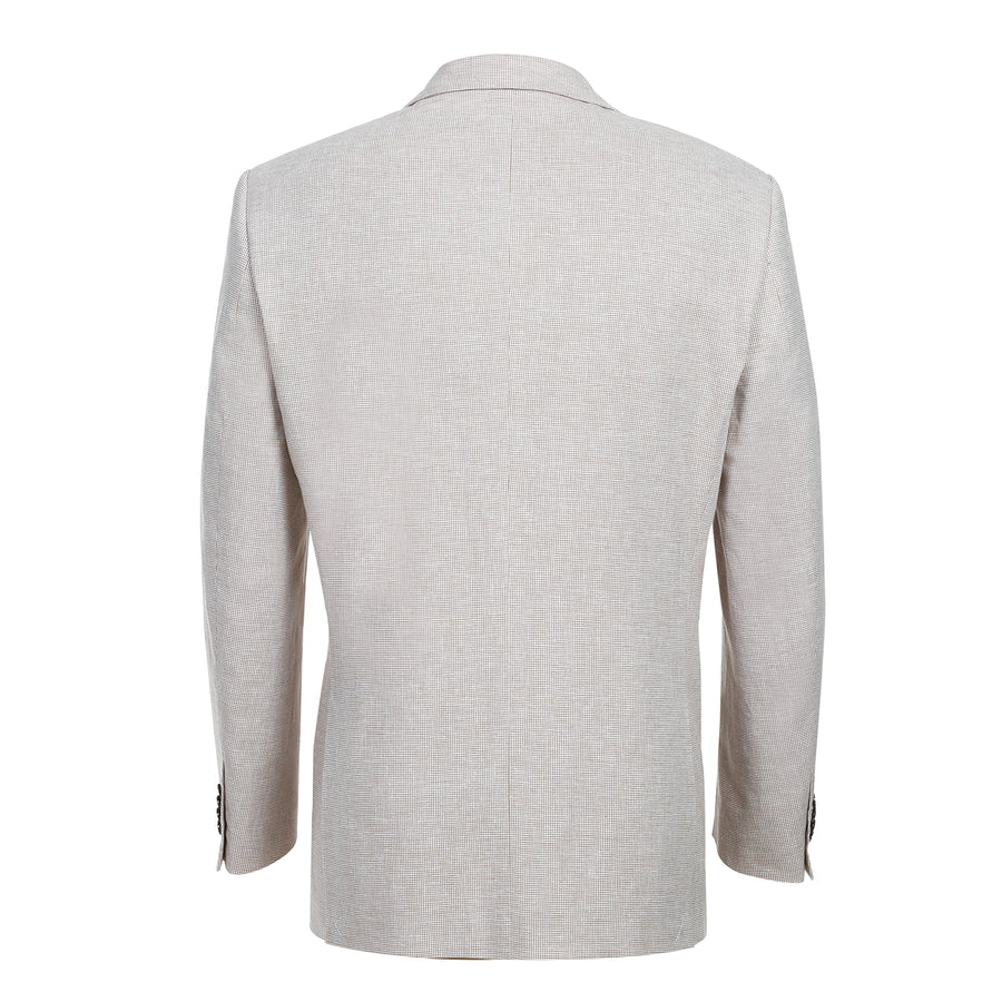 Mens Classic Two Button Linen & Cotton Summer Sport Coat Blazer in Tan ...