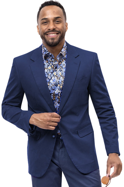 Men's Modern Fit Casual Summer Chino Blazer in Lim Green