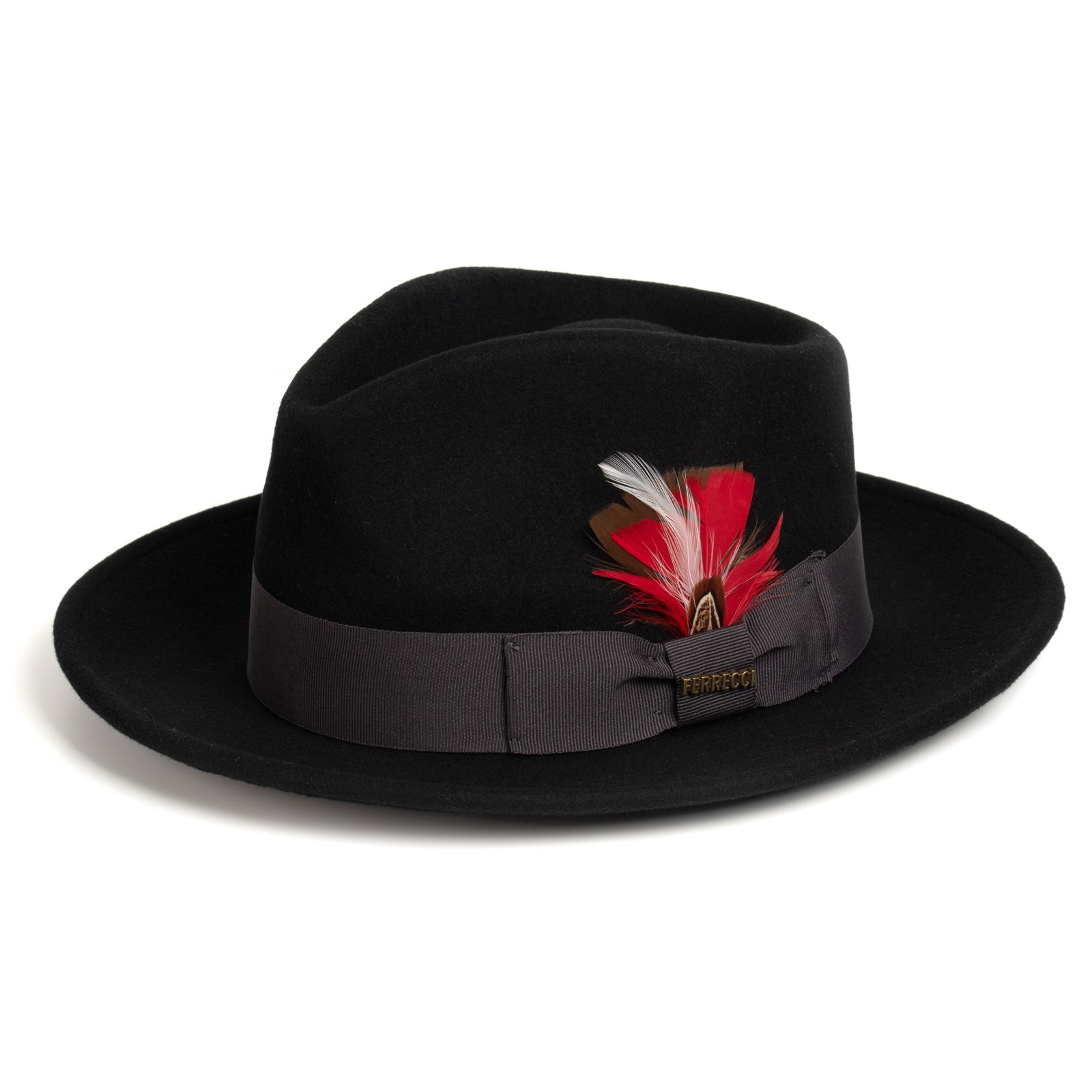 Mens Classic Wool Fedora Dress Hat in Black – SignatureMenswear
