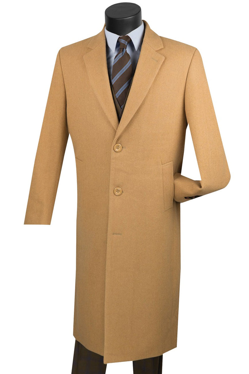cashmere full length wool overcoat men's