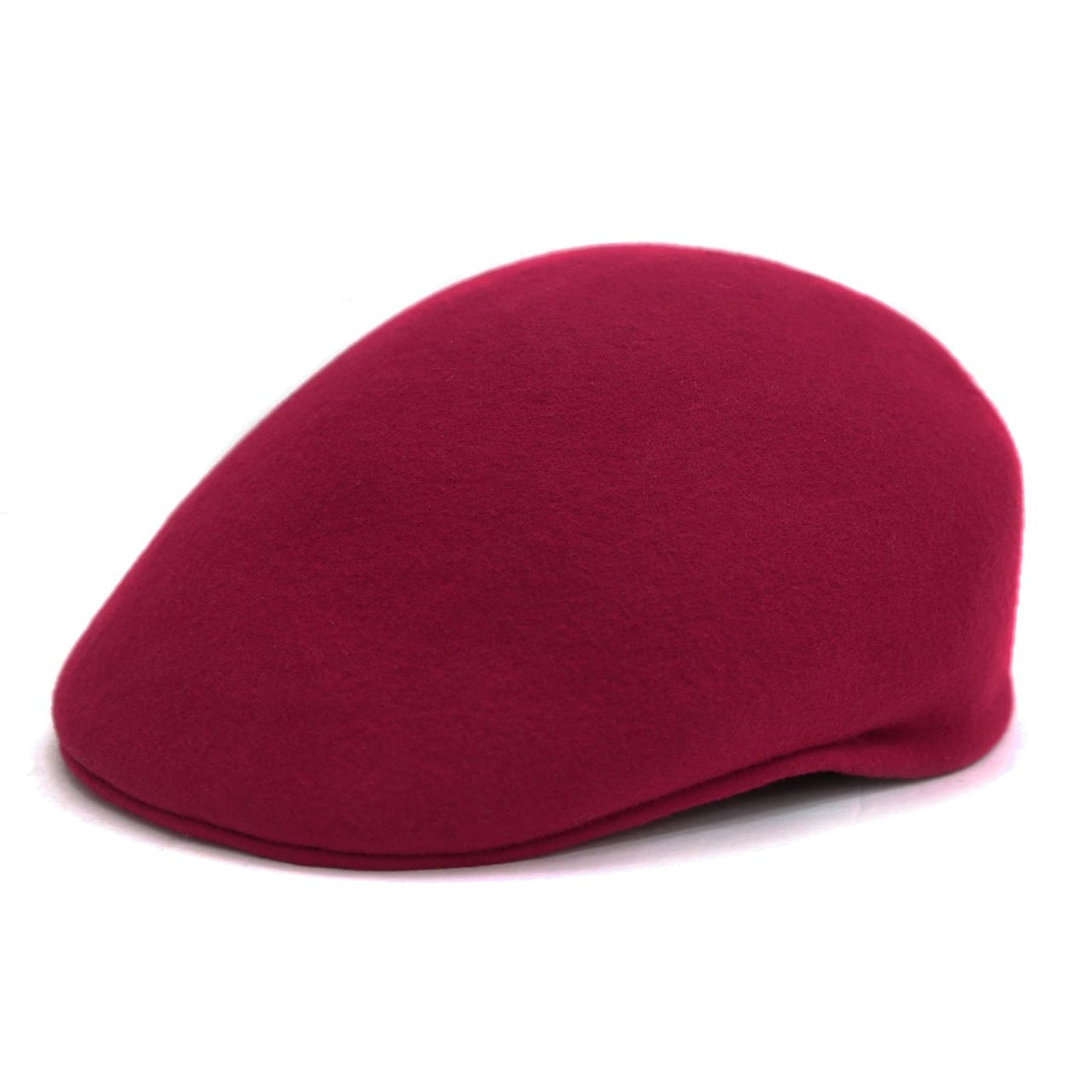 Mens Classic Wool English Cap Dress Hat in Burgundy