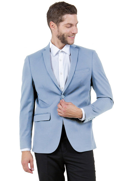 Men's Basic Business Sport Coat Blazer in Blue
