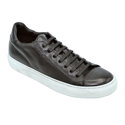 Men's Belvedere Ricardo Nappa Leather Dress Sneaker in Black