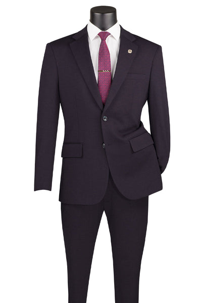 Men's Basic Slim Fit Ultra Stretch Wedding Suit in Charcoal Grey
