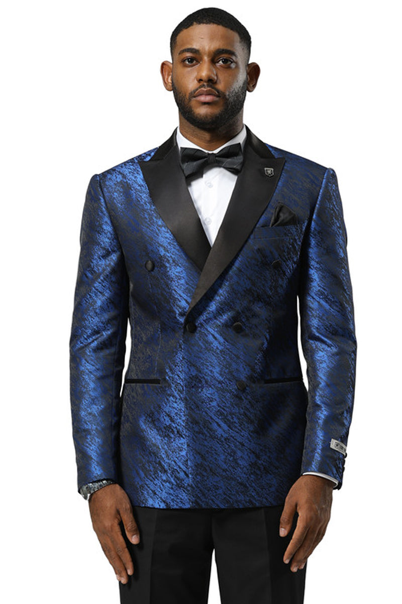 Men's Stacy Adams Double Breasted Wedding Prom Tuxedo Jacket in