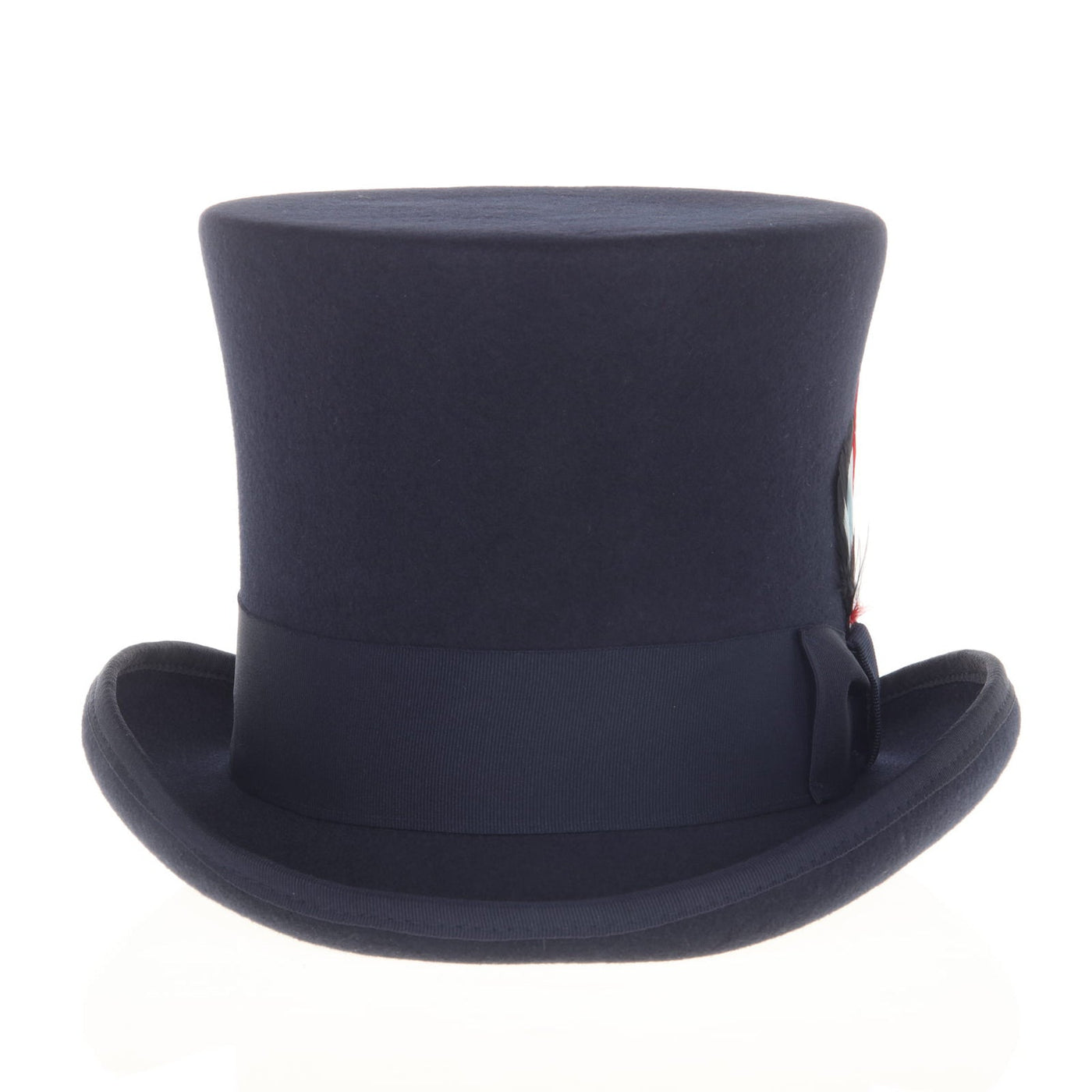 Premium Wool Navy Top Hat Large